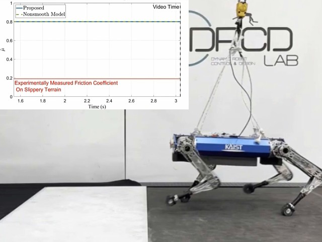 Online Friction Coefficient Identification for Legged Robots on Slippery Terrain Using Smoothed Contact Gradients